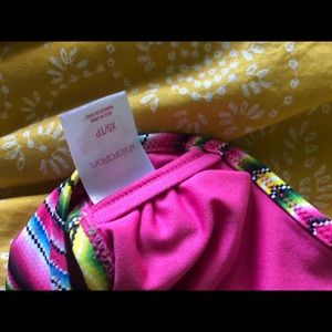 Multicolored bathing suit top